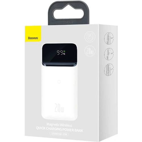 Buy Baseus Magnetic Powerbank 10000mAh 20W (white) - BSU3257WHT - {ean13} - Home Screen Store Europe