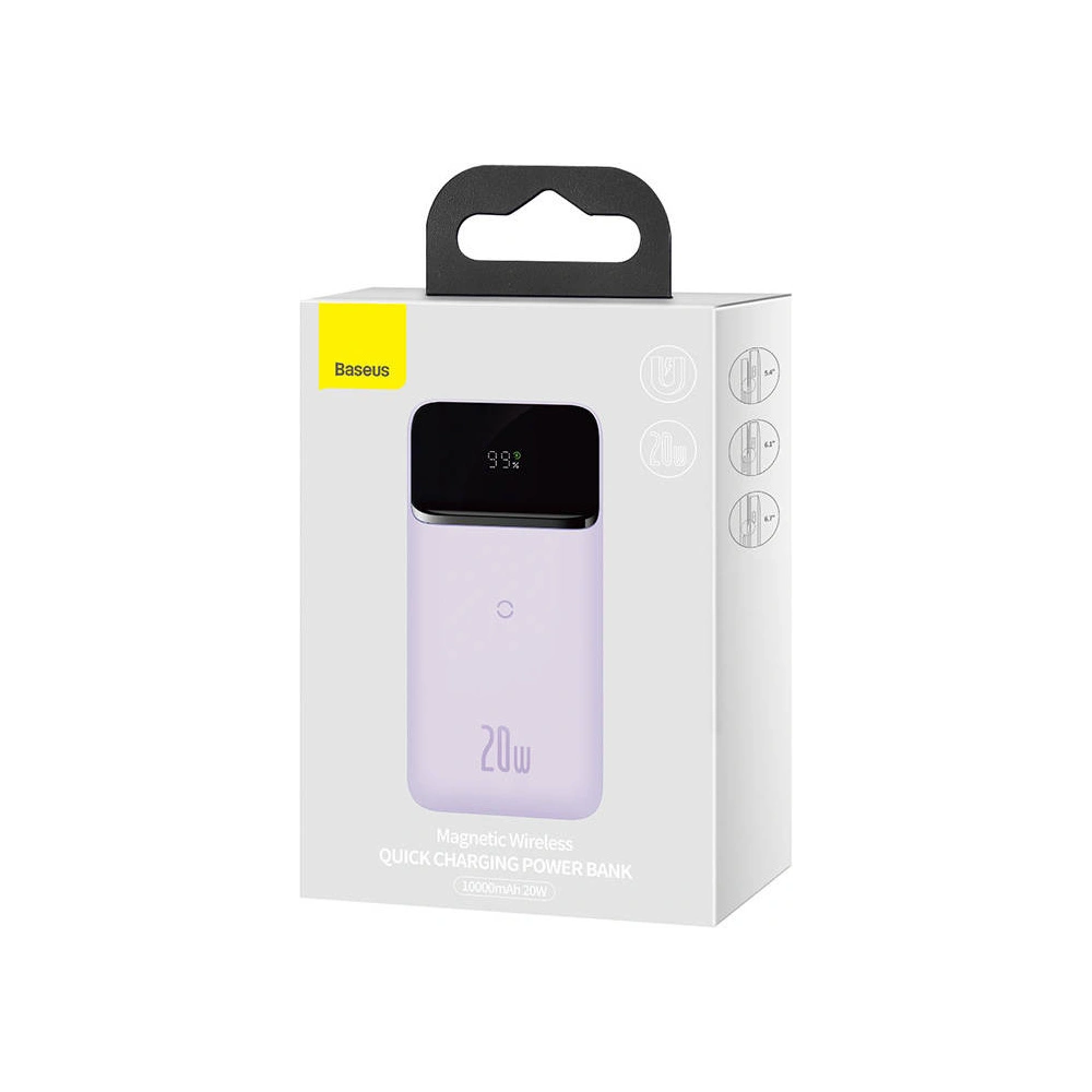 Powerbank Baseus Magnetic 10000mAh 20W (fioletowy)