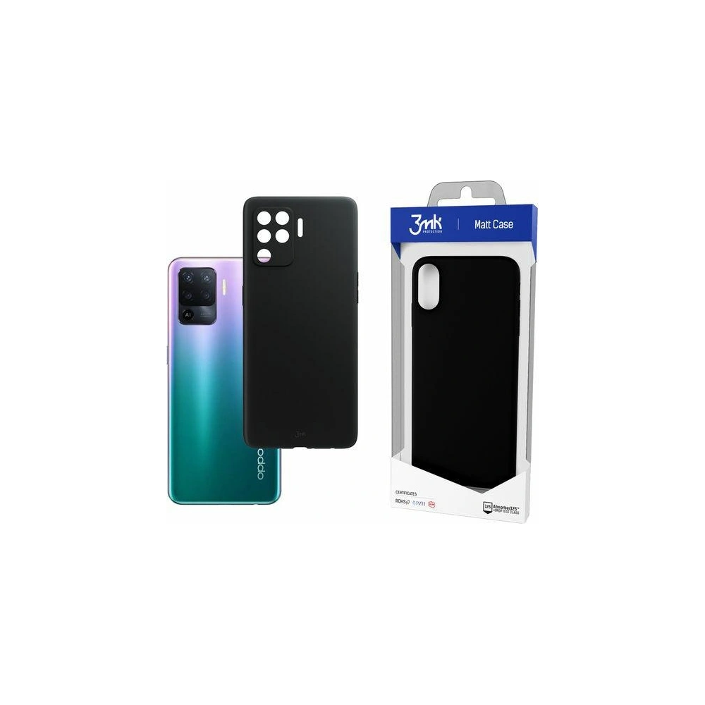 Etui 3MK Matt Case Oppo Reno 5 Lite czarny/black
