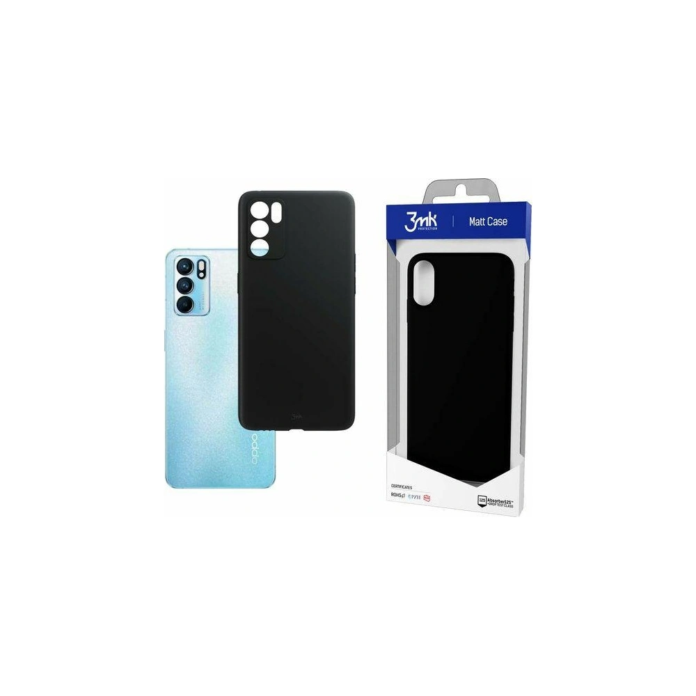 Etui 3MK Matt Case Oppo Reno 6 5G czarny/black
