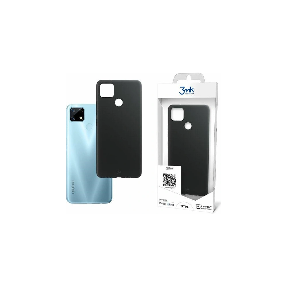 Etui 3MK Matt Case Realme 7i Global czarny/black