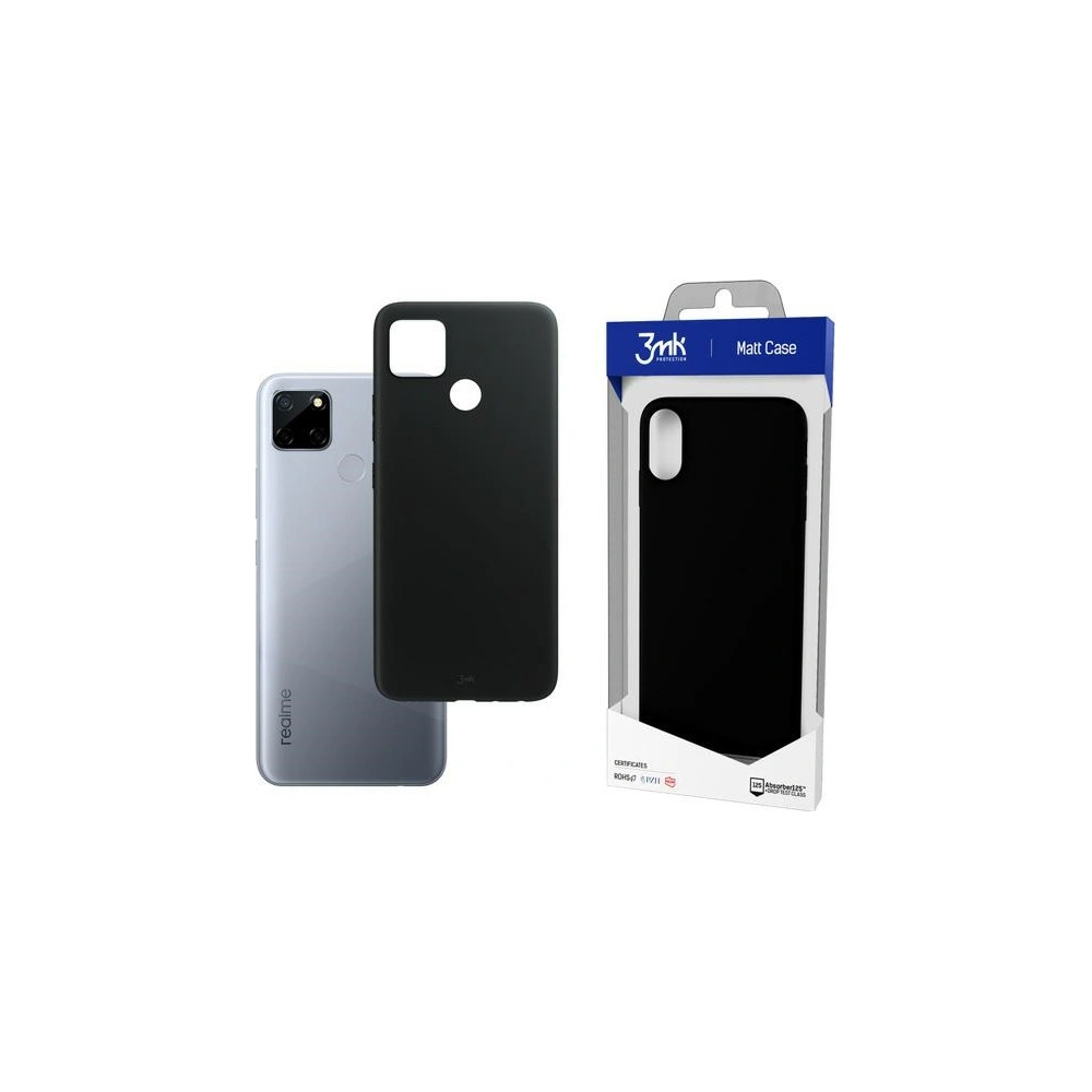 Etui 3MK Matt Case Realme C12 czarny/black