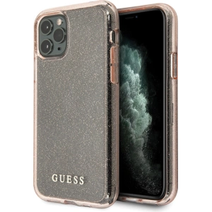 Kup Etui Guess GUHCN65PCGLPI Apple iPhone 11 Pro Max roz/pink hard case Glitter - GUE1815PNK - {ean13} - Sklep Home Screen