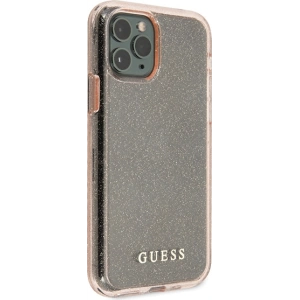 Buy Guess GUHCN65PCGLPI Apple iPhone 11 Pro Max pink hard case Glitter - GUE1815PNK - {ean13} - Home Screen Store Europe