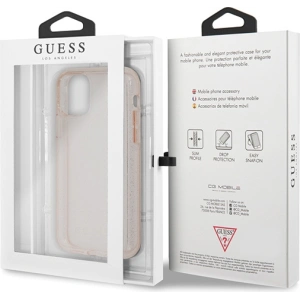 Buy Guess GUHCN65PCGLPI Apple iPhone 11 Pro Max pink hard case Glitter - GUE1815PNK - {ean13} - Home Screen Store Europe