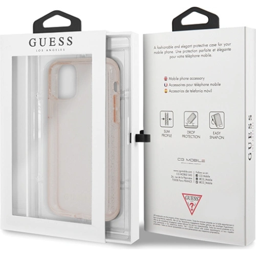 Kup Etui Guess GUHCN65PCGLPI Apple iPhone 11 Pro Max różowy/pink hard case Glitter - GUE1815PNK - {ean13} - Sklep Home Screen
