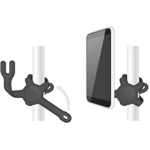 Elastický držák na telefon POPSOCKETS PopMount 2 Flex Black
