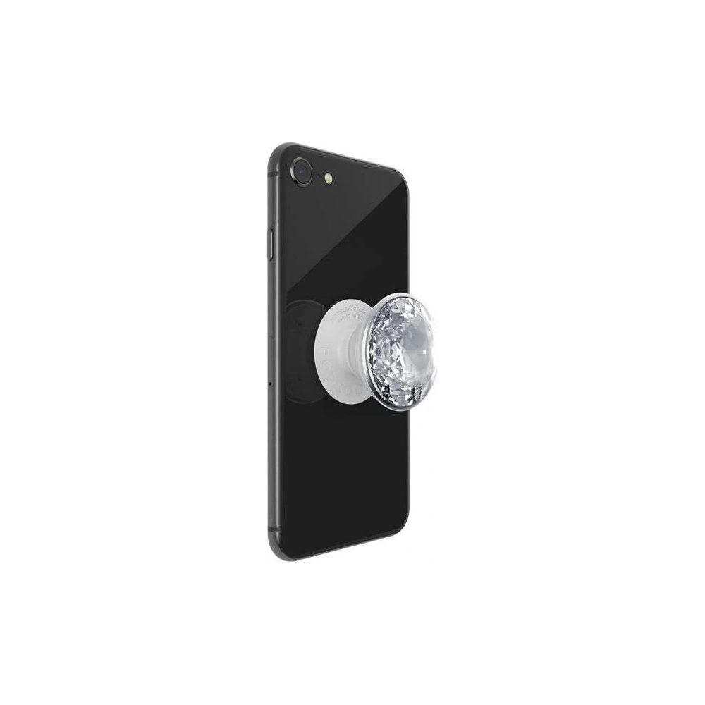 Uchwyt do telefonu POPSOCKETS Premium Disco Crystal Silver