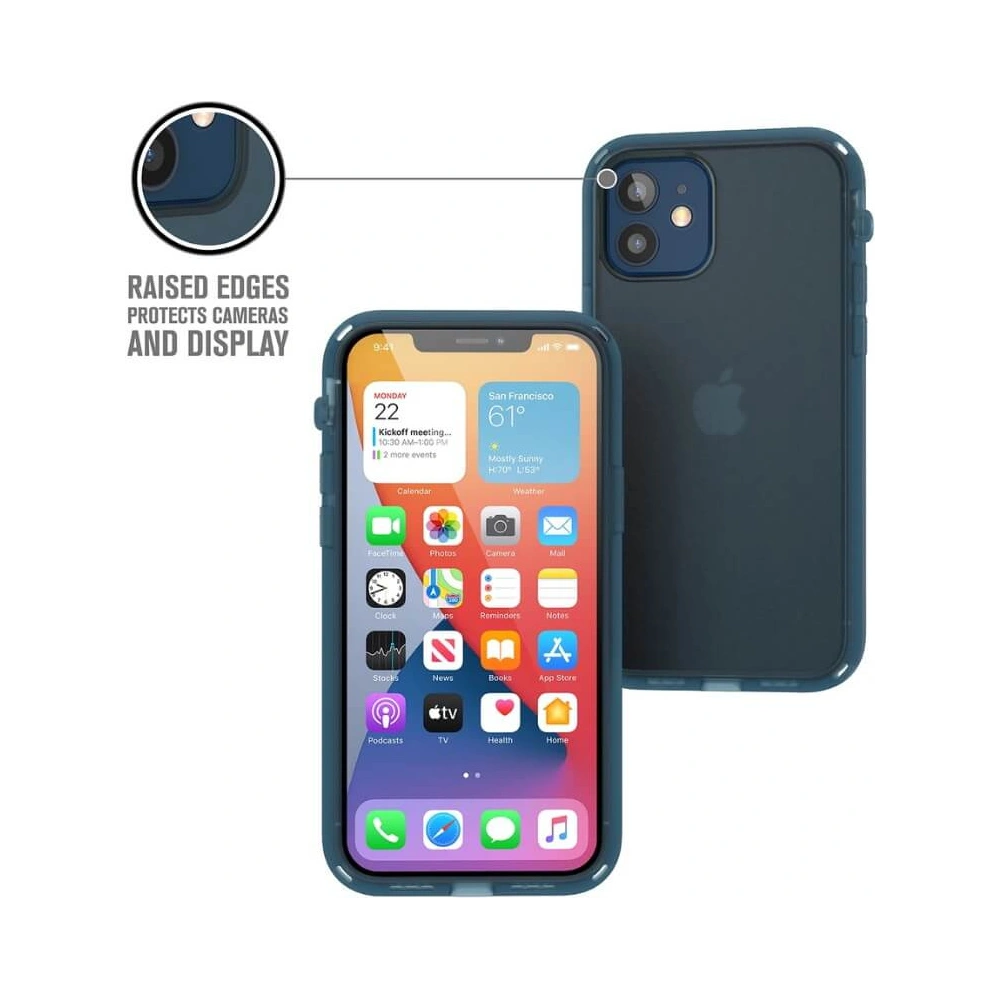 Etui Catalyst Influence Apple iPhone 12/12 Pro niebieskie