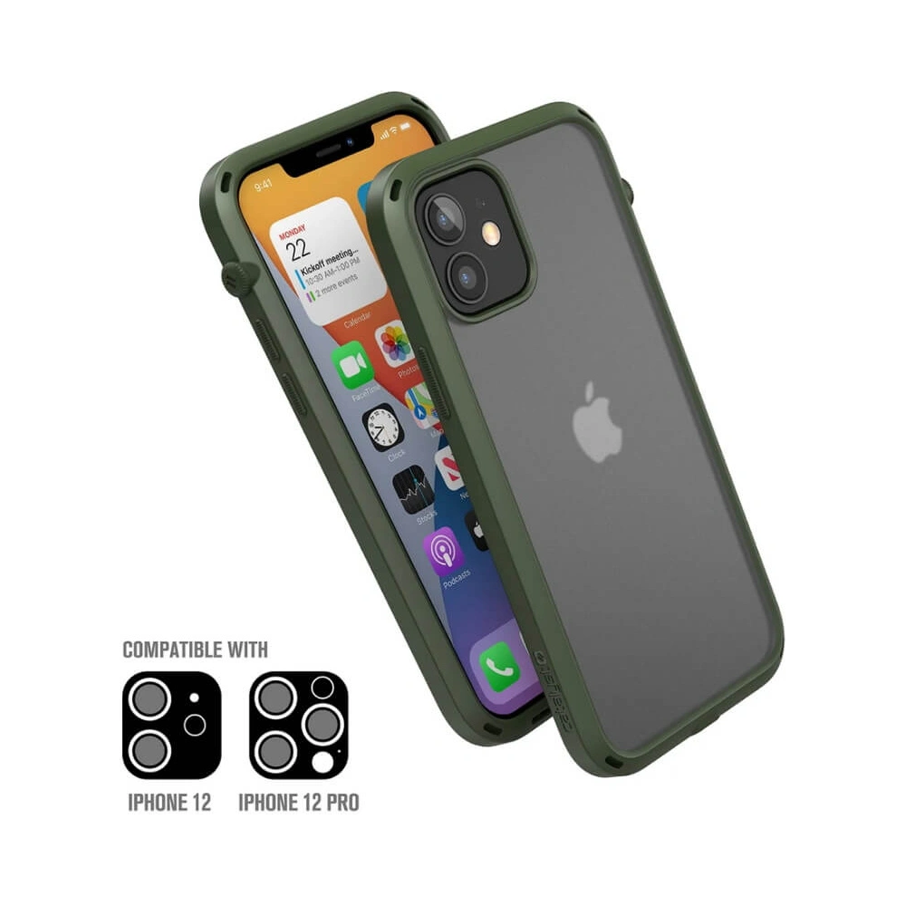 Etui Catalyst Influence Apple iPhone 12/12 Pro zielone