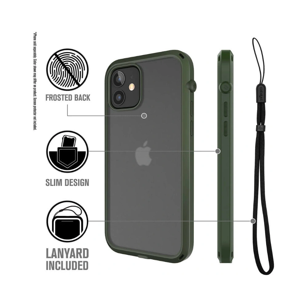 Etui Catalyst Influence Apple iPhone 12/12 Pro zielone