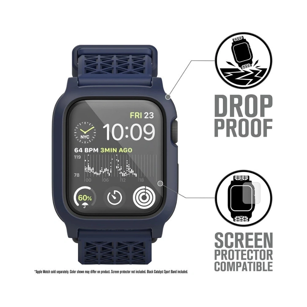 Etui Catalyst Impact Protection Apple Watch 6/5/4/SE 44mm niebieskie