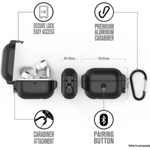 Kup Etui Catalyst Total Protection Apple AirPods Pro czarne - CAT075BLK - {ean13} - Sklep Home Screen