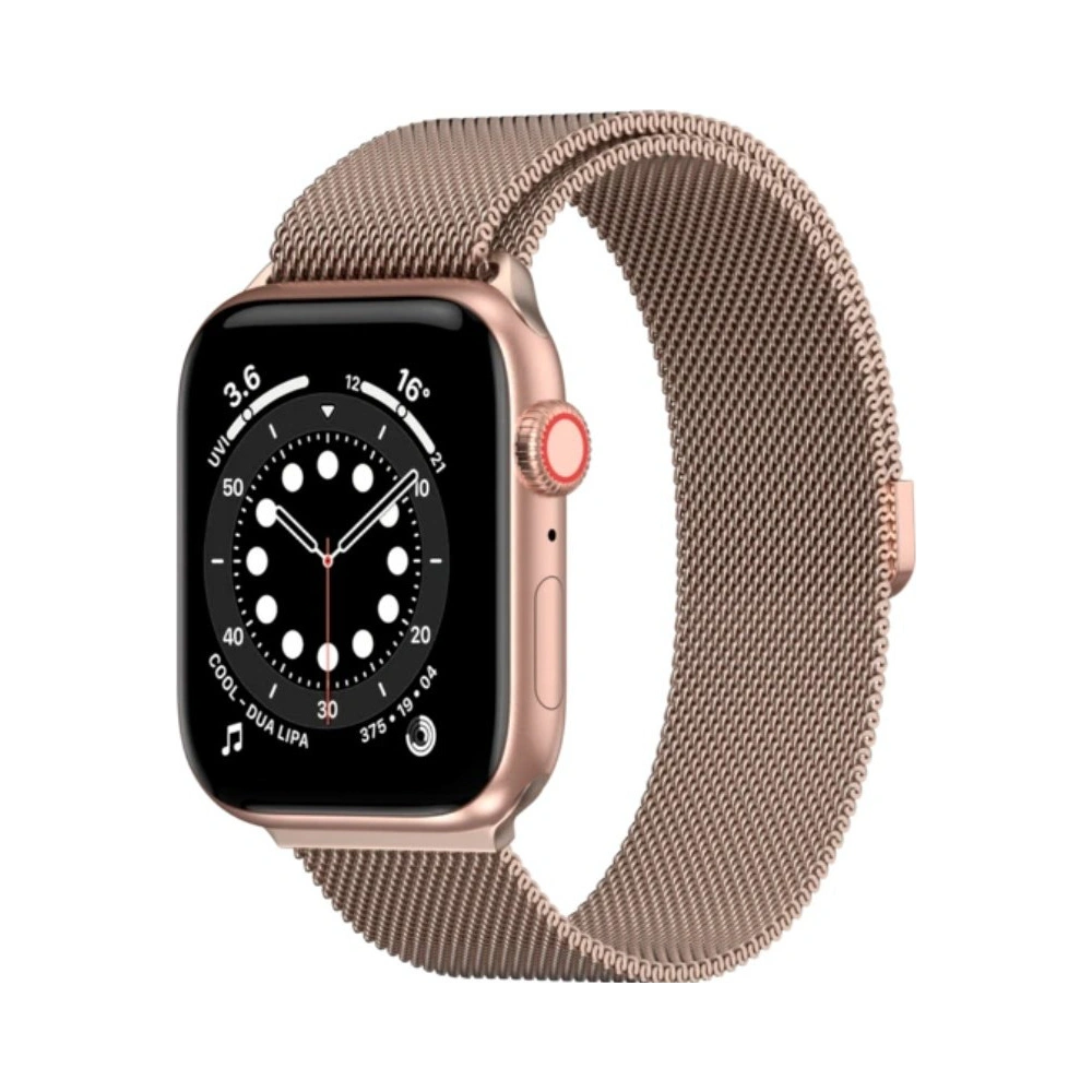 Pasek SwitchEasy Mesh Apple Watch 4/5/6/7/SE/8/9/10 40/41/42mm różowo-złoty