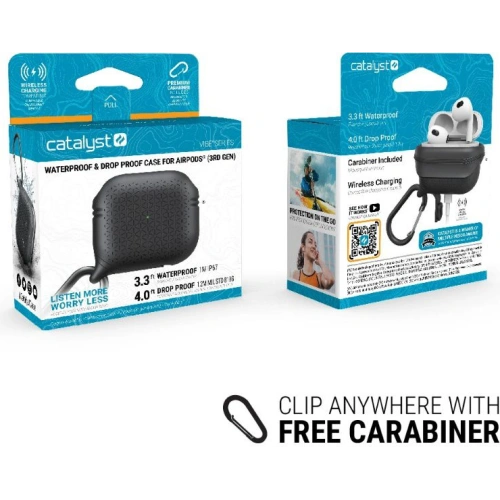 Kup Etui Catalyst Waterproof Vibe Apple AirPods 3 czarne - CAT099BLK - {ean13} - Sklep Home Screen