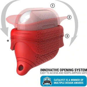 Etui Catalyst Waterproof Vibe Apple AirPods 3 červené