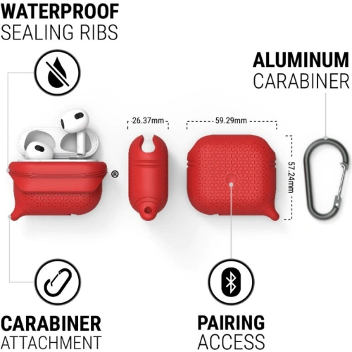 Kup Case Catalyst Waterproof Vibe Apple AirPods 3 rot - CAT106RED - {ean13} - Sklep Home Screen