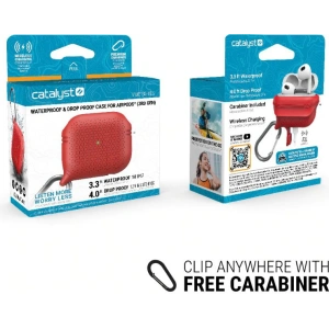 Etui Catalyst Waterproof Vibe Apple AirPods 3 červené
