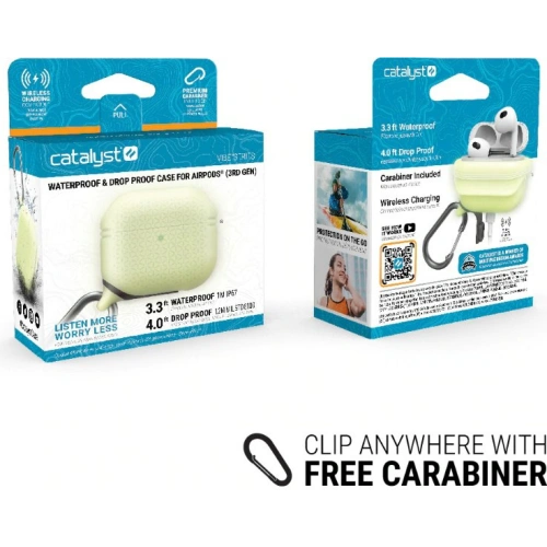 Kup Case Catalyst Waterproof Vibe Apple AirPods3 leuchtend im Dunkeln - CAT108GLO - {ean13} - Sklep Home Screen