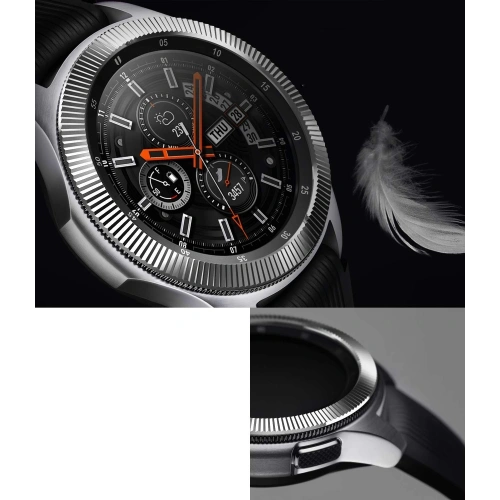 Kup Nakładka na tachymetr Ringke Samsung Galaxy Gear S3/Watch 46mm stal nierdzewna prążkowana srebrna GW-46-12 - RGK895SSLV - {ean13} - Sklep Home Screen