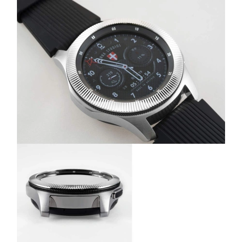 Kup Nakładka na tachymetr Ringke Samsung Galaxy Gear S3/Watch 46mm stal nierdzewna prążkowana srebrna GW-46-12 - RGK895SSLV - {ean13} - Sklep Home Screen