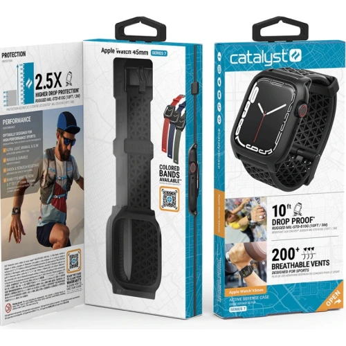 Kup Etui Catalyst Active Defense Apple Watch 4/5/6/7/8/9/SE 44/45mm fekete - CAT110BLK - {ean13} - Sklep Home Screen