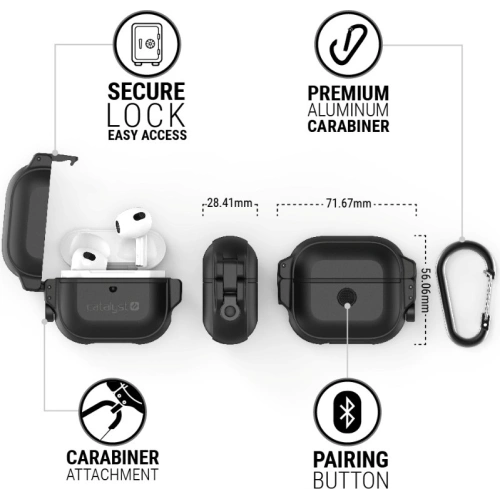 Kup Etui Catalyst Total Protection Apple AirPods 3 czarne - CAT111BLK - {ean13} - Sklep Home Screen