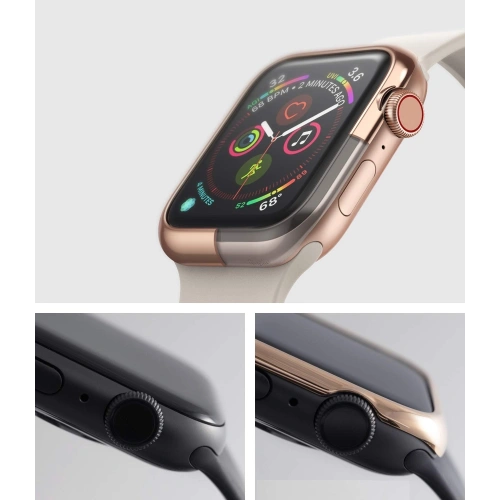 Kup Nakładka Ringke Bezel Styling Apple Watch 4/5/6/7/8/9/SE 44/45mm stal nierdzewna Glossy Pink Gold AW4-44-02 - RGK898GPNK - {ean13} - Sklep Home Screen