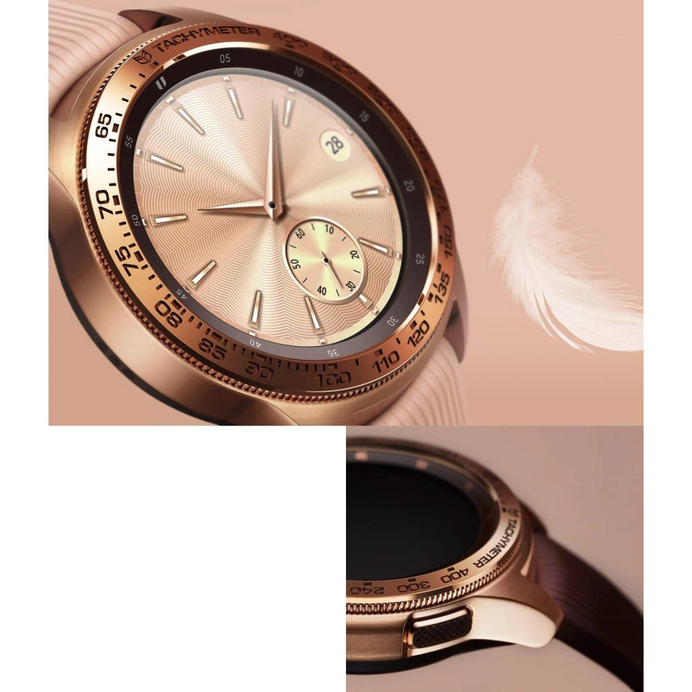 Kup Nakładka na tachymetr Ringke Samsung Galaxy Sport/Watch 42mm stal nierdzewna złota GW-42-05 w najlepszej cenie w Home Screen