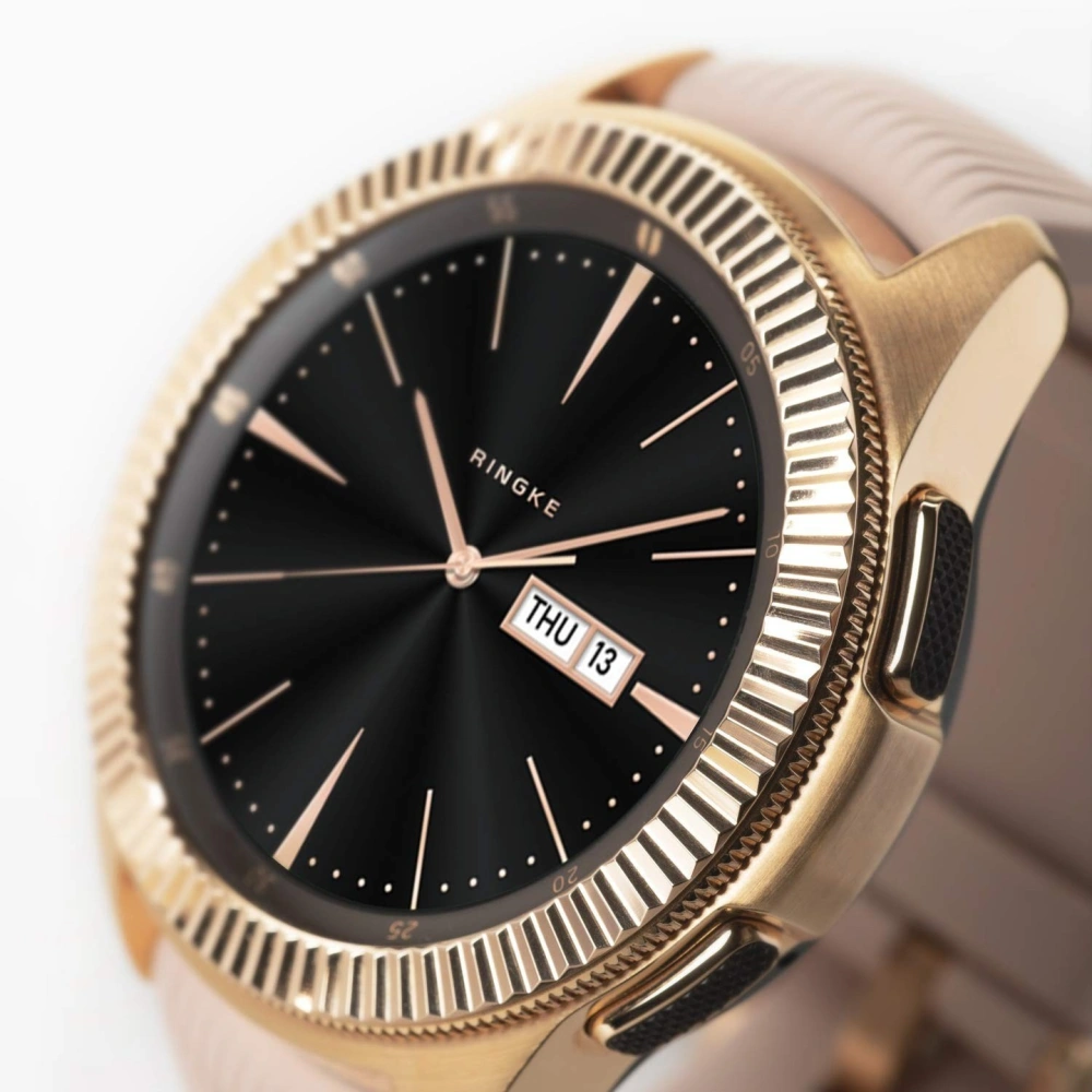 Kup Nakładka na tachymetr Ringke Samsung Galaxy Sport/Watch 42mm stal nierdzewna prążkowana złota GW-42-06 w najlepszej cenie w Home Screen