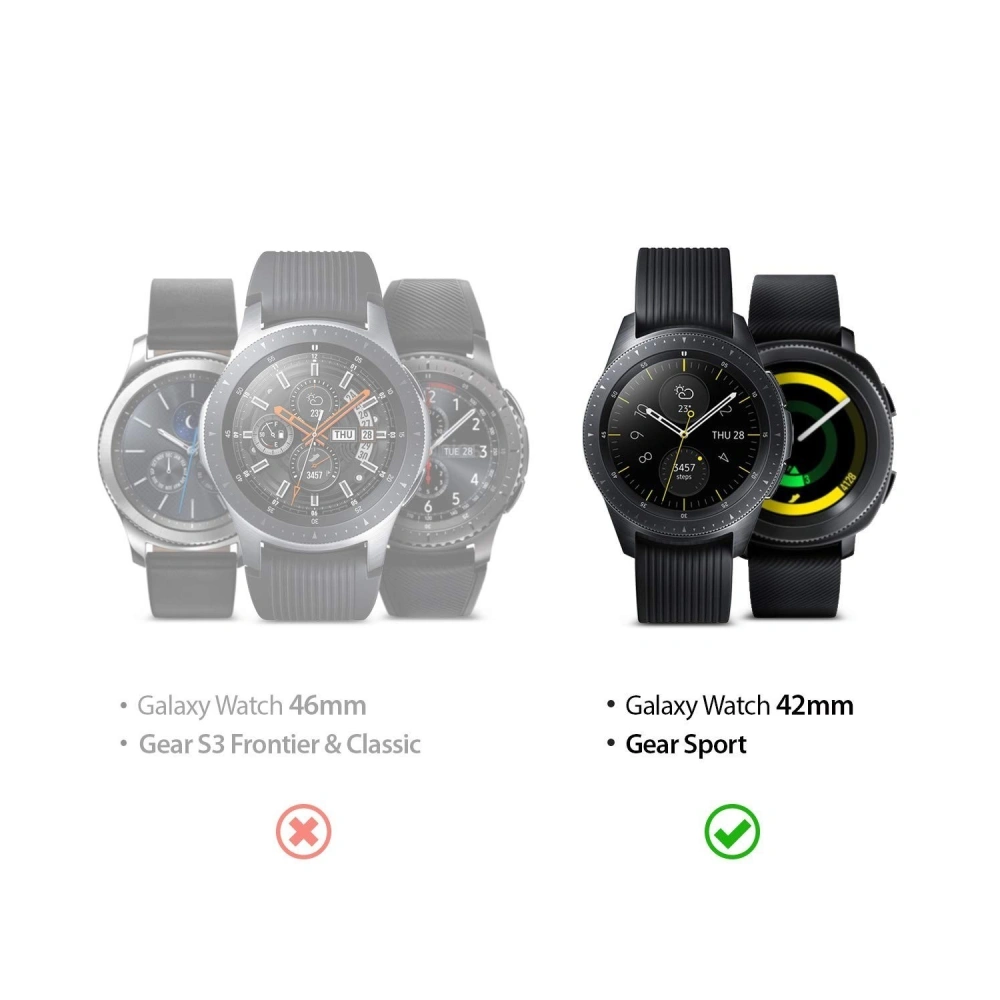 Kup Nakładka na tachymetr Ringke Samsung Galaxy Sport/Watch 42mm stal nierdzewna prążkowana złota GW-42-06 w najlepszej cenie w Home Screen