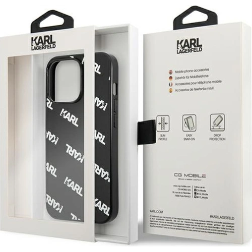 Kup Etui Karl Lagerfeld KLHCP13XPULMBK3 Apple iPhone 13 Pro Max hardcase černý/black Allover - KLD948BLK - {ean13} - Sklep Home Screen