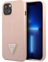 Kup Case Guess GUHCP13SPSATLP Apple iPhone 13 mini rosa/pink Hardcase Saffiano Triangle Logo - GUE1816PNK - {ean13} - Sklep Home Screen