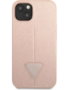 Buy Guess GUHCP13SPSATLP Apple iPhone 13 mini pink hardcase Saffiano Triangle Logo - GUE1816PNK - {ean13} - Home Screen Store Europe