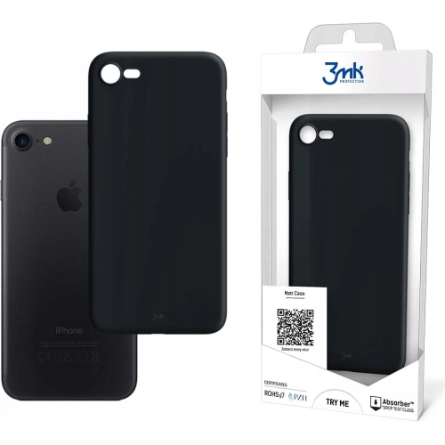 Kup Etui 3MK Matt Case Apple iPhone SE 2022/SE 2020/8/7 černý/black - 3MK3589BLK - {ean13} - Sklep Home Screen