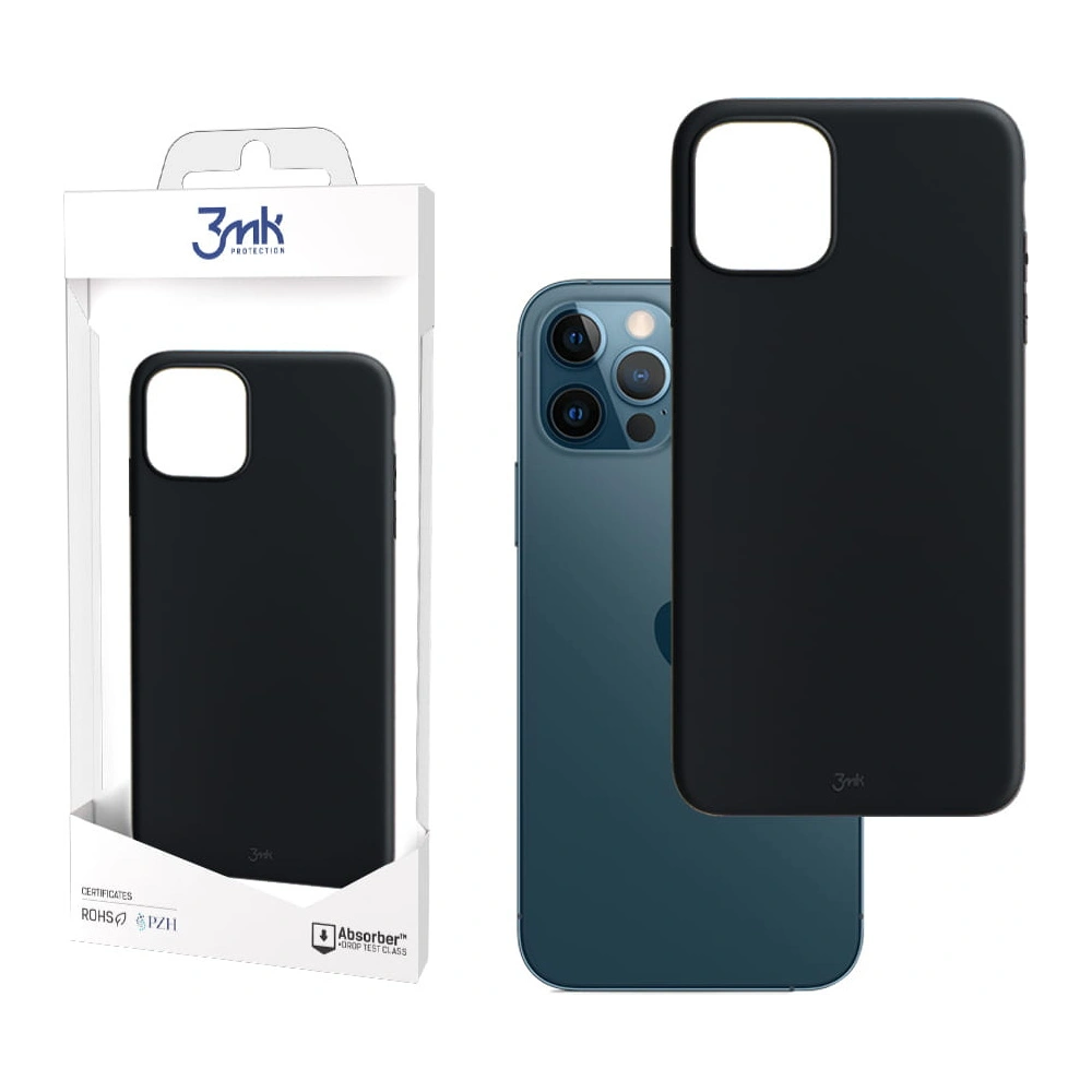 Etui 3MK Matt Case Apple iPhone 12/12 Pro czarny/black