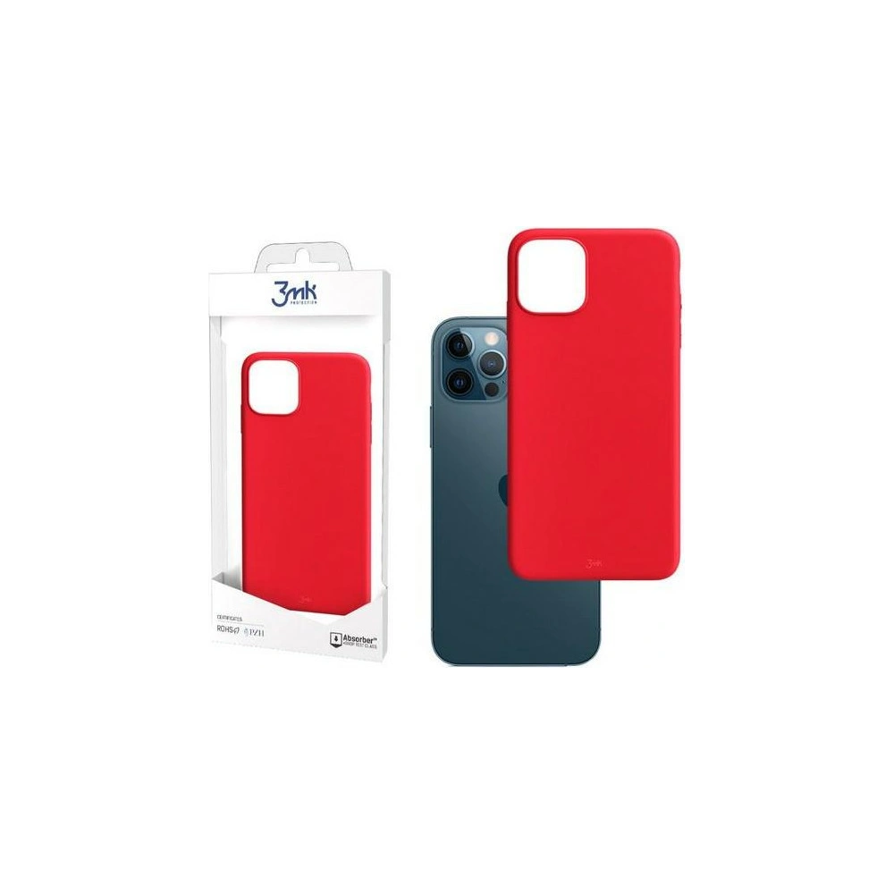 Etui 3MK Matt Case Apple iPhone 12/12 Pro truskawka/strawberry