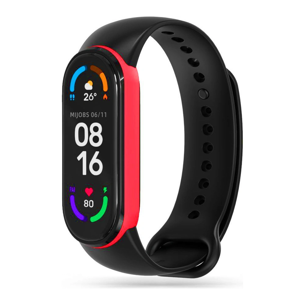 Pasek Tech-Protect Iconband Xiaomi Mi Band 5/6/6 NFC/7 Black Red