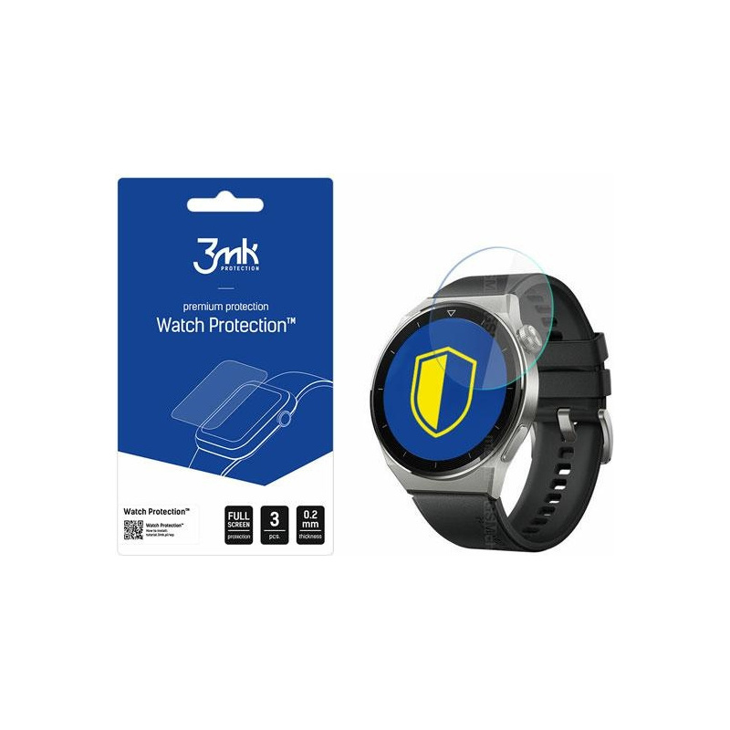 Szkło hybrydowe 3MK FlexibleGlass Watch Protection Huawei Watch GT 3 Pro 46mm
