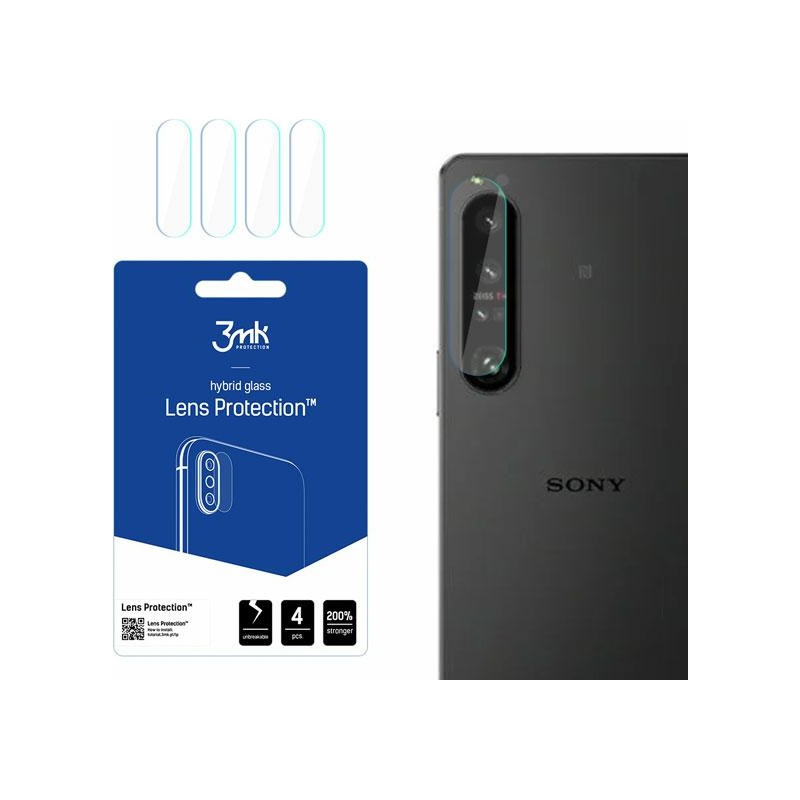 Szkło hybrydowe na obiektyw aparatu 3MK Lens Protection Sony Xperia 1 IV [4 PACK]