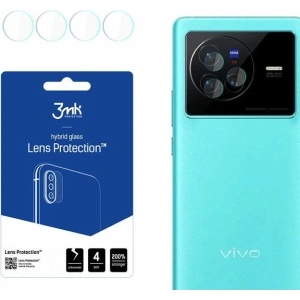 Szkło hybrydowe na obiektyw aparatu 3MK Lens Protection Vivo X80 [4 PACK]