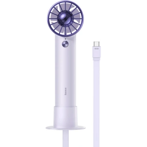 Kup Přenosný ruční ventilátor Baseus Flyer Turbine + USB-C kabel (fialový) - BSU3261PRP - {ean13} - Sklep Home Screen