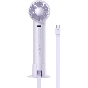 Kup Přenosný ruční ventilátor Baseus Flyer Turbine + USB-C kabel (fialový) - BSU3261PRP - {ean13} - Sklep Home Screen