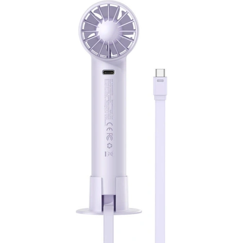 Kup Przenośny wentylator ręczny Baseus Flyer Turbine + USB-C kábel (lila) - BSU3261PRP - {ean13} - Sklep Home Screen