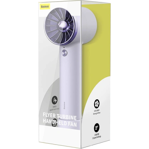 Kup Przenośny wentylator ręczny Baseus Flyer Turbine + USB-C kábel (lila) - BSU3261PRP - {ean13} - Sklep Home Screen