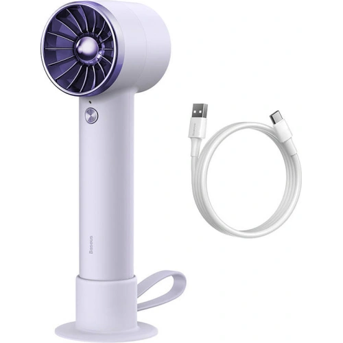 Kup Przenośny wentylator ręczny Baseus Flyer Turbine + USB-C kábel (lila) - BSU3261PRP - {ean13} - Sklep Home Screen
