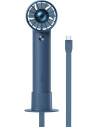 Ventilator portabil manual Baseus Flyer Turbine + cablu USB-C (albastru)