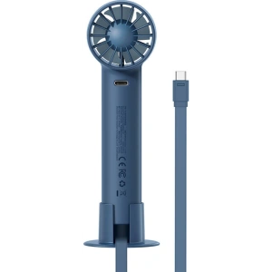 Kup Přenosný ruční ventilátor Baseus Flyer Turbine + USB-C kabel (modrý) - BSU3262BLU - {ean13} - Sklep Home Screen