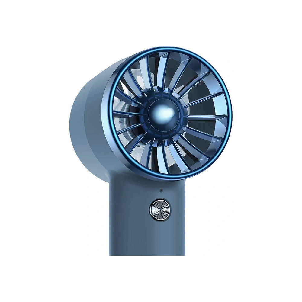 Przenośny wentylator ręczny Baseus Flyer Turbine + kabel USB-C (niebieski)