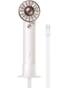 Tragbarer Handventilator Baseus Flyer Turbine + USB-C-Kabel (weiß)